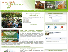 Tablet Screenshot of mangez-vegetarien.com